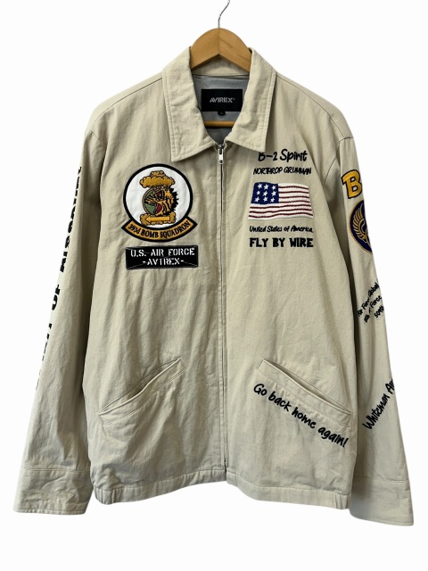 【中古】アヴィレックス AVIREX U.S.A.F. B-2 JACKET L 6102143 ミリタリー ジップアップ ジャケット 中古 ● 260204