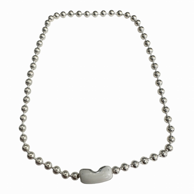 【中古】JASON Le COMPTE ジェイソンルコント LA-SF BALL CHAIN BRACELET ボール チェーン ブレスレット白●■260125