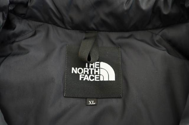 【中古】ザノースフェイス THE NORTH FACE Nuptse Jacket ロゴ刺繍 ヌプシ ダウン ジャケット ND92234 XL 黒 ブラック_2