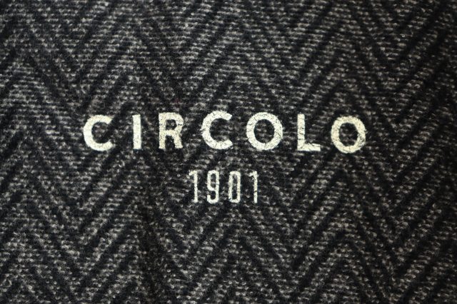 【中古】チルコロ1901 CIRCOLO1901 ヘリンボーン テーラード ジャケット ブレザー 48 灰 グレー●260128 メンズ_6