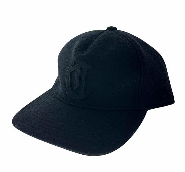 【中古】クーティー COOTIE 24AW Wool Melton 5 Panel Cap ロゴ ウール メルトン 5パネル キャップ黒ブラック▲260204