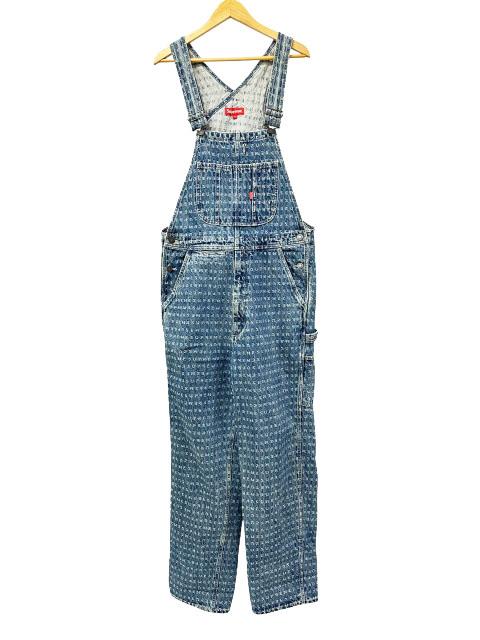 【中古】シュプリーム SUPREME 20SS Jacquard Logos Denim Overalls ジャガード ロゴ デニム オーバーオール 260212