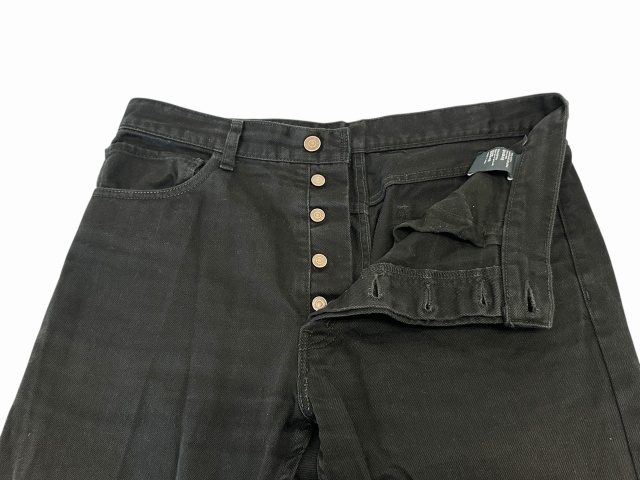 【中古】セリーヌ CELINE ルー ジーンズ ヴィンテージ ブラック ウォッシュ デニム パンツ ジーンズ 33 黒 260204_3