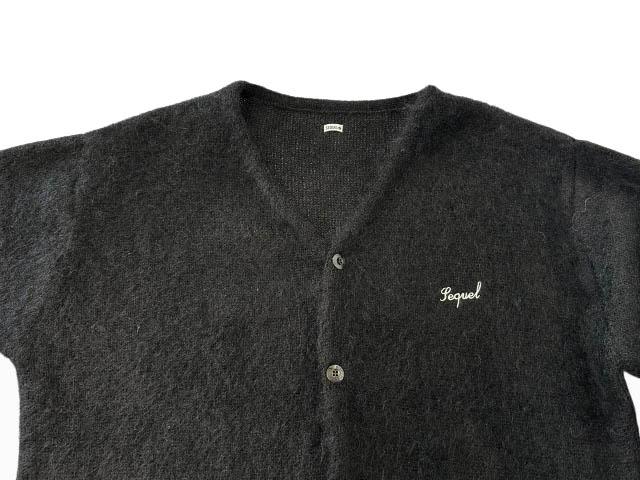 【中古】シークエル SEQUEL 25AW MOHAIR CARDIGAN ロゴ刺繍 モヘヤ モヘア ニット カーディガン XL 黒ブラック 260202_2