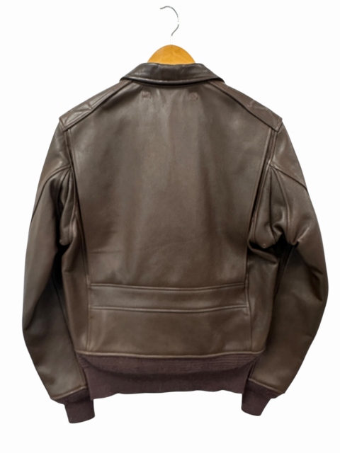 【中古】バズリクソンズ BUZZ RICKSON’S AN-J-3 ゴートスキン なめし革 飛翔 上衣 BR80410 36 赤銅色●■