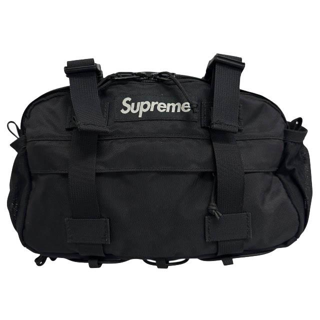 【中古】シュプリーム SUPREME 19AW Waist Bag ボックス ロゴ ウエスト バッグ 黒ブラック☆AA★▲260306 メンズ