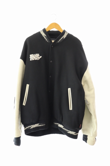 【中古】ダブルタップス WTAPS 01AW 初期 Judge Stadiam Jacket ロゴ ラインストーン ジャケット スタジャン 260215