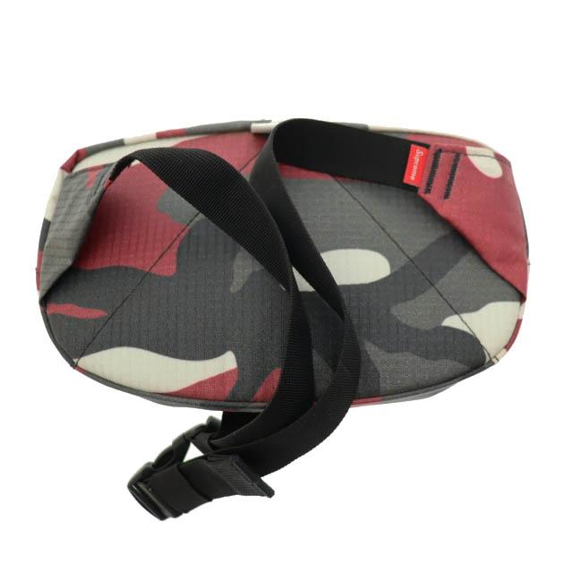 【中古】シュプリーム SUPREME 21SS Waist Bag Red Camo レッド カモ 迷彩ロゴ ウエスト ボディ バッグ 赤▲260226_1