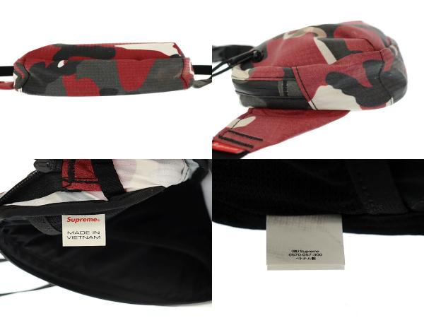 【中古】シュプリーム SUPREME 21SS Waist Bag Red Camo レッド カモ 迷彩ロゴ ウエスト ボディ バッグ 赤▲260226_8