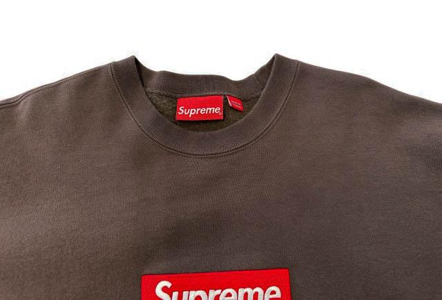 【中古】シュプリーム SUPREME 22AW Box Logo Crewneck Brown ボックス ロゴ刺繍 クルーネック トレーナー L茶260312_2