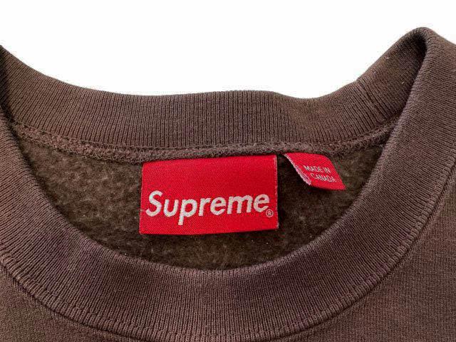 【中古】シュプリーム SUPREME 22AW Box Logo Crewneck Brown ボックス ロゴ刺繍 クルーネック トレーナー L茶260312_5