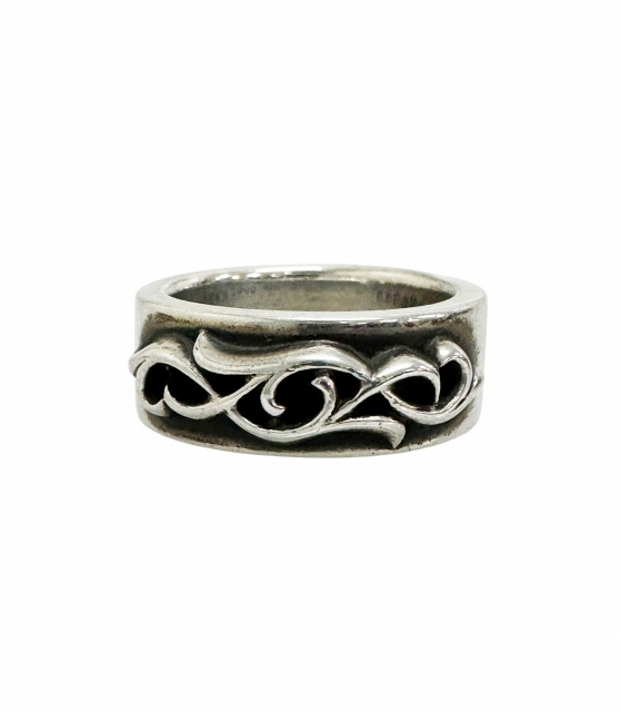 【中古】クロムハーツ CHROME HEARTS DBL NARROW VINE BAND ダブル ナロー ヴァイン バンド リング ☆AA★▲■ 260306