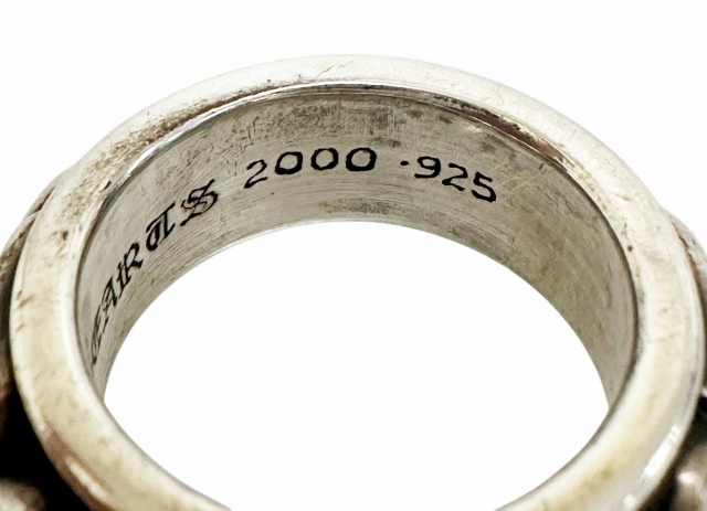 【中古】クロムハーツ CHROME HEARTS DBL NARROW VINE BAND ダブル ナロー ヴァイン バンド リング ☆AA★▲■ 260306