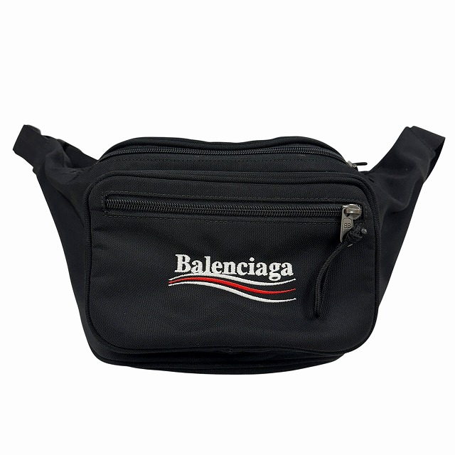 【中古】バレンシアガ エクスプローラー ベルト ウエスト ボディ バッグ 482389 9WB35 黒 ブラック☆AA★▲260327