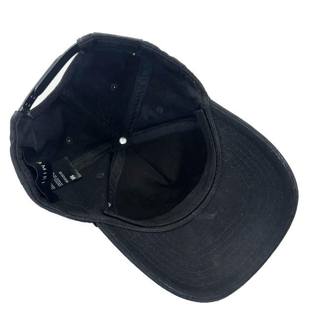 【中古】アミリ AMIRI 5Panel Logo Cap ロゴ刺繍 5パネル キャップ 帽子 AMHACP10 13 黒ブラック☆AA★▲260325_4