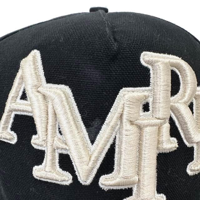 【中古】アミリ AMIRI 5Panel Logo Cap ロゴ刺繍 5パネル キャップ 帽子 AMHACP10 13 黒ブラック☆AA★▲260325_5
