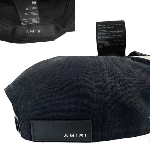 【中古】アミリ AMIRI 5Panel Logo Cap ロゴ刺繍 5パネル キャップ 帽子 AMHACP10 13 黒ブラック☆AA★▲260325_8