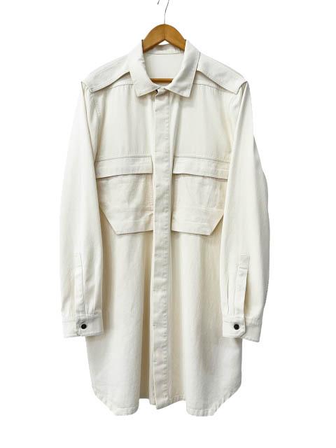 【中古】リックオウエンス Rick Owens 22SS Field Shirt フィールド長袖シャツ RU01B1295-DL 46 ベージュ☆AA★260406