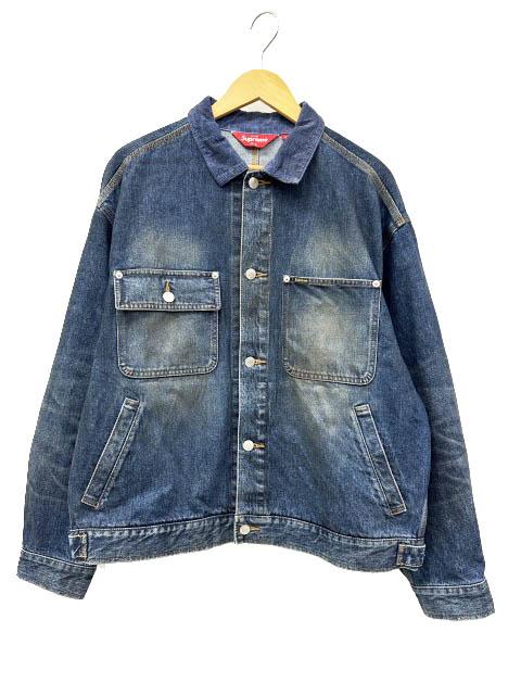 【中古】シュプリーム SUPREME 25AW Distressed Selvedge Trucker Jacket トラッカー デニム ジャケット ☆AA★260329