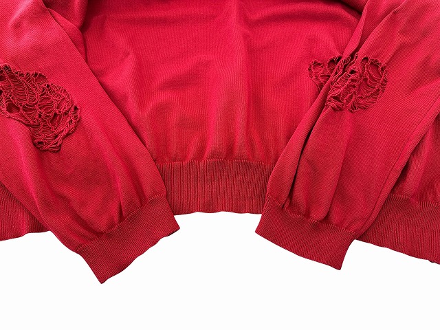 【中古】タカヒロミヤシタザソロイスト 24SS クルーネック ニット セーター sk.0001bSS24 46 赤 レッド_3