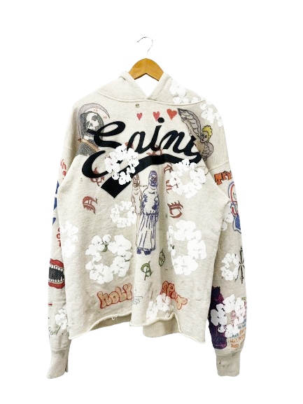 【中古】セントマイケル SAINTMICHAEL ×DENIM TEARS デニムティアーズ 22SS HOODIE / GRAFFITTI / SM-S22-0000-083 ☆AA★260322
