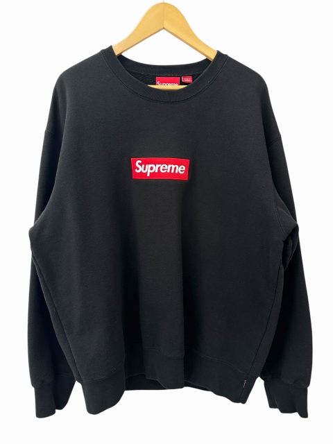 【中古】シュプリーム SUPREME 22AW Box Logo Crewneck ボックス ロゴ クルーネック スウェット トレーナー L 黒