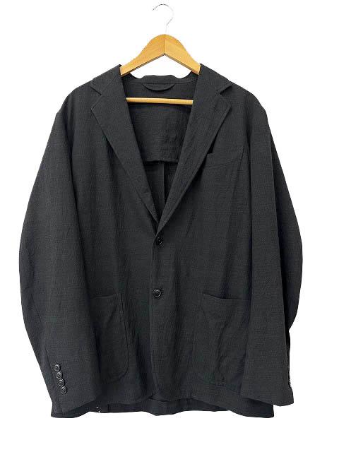 【中古】コモリ COMOLI 21SS ウール 2B テーラード ジャケット ブレザー T01-01001 2 チャコール 260307 メンズ