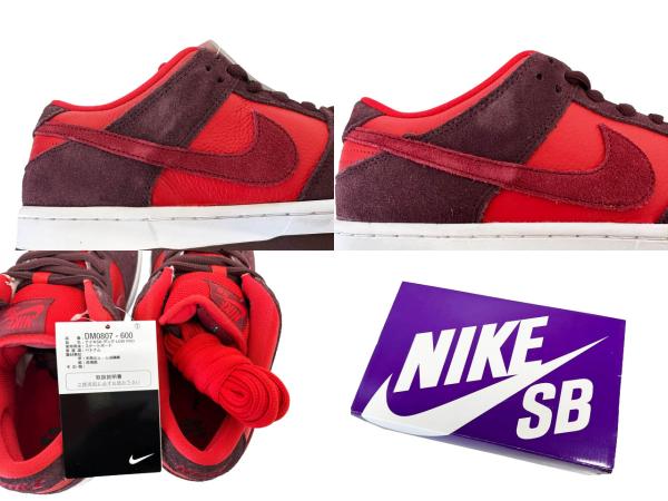 【中古】ナイキ エスビー NIKE SB DUNK LOW PRO Cherry ダンク ロー チェリー DM0807-600 27 赤レッド ▲■260308_8