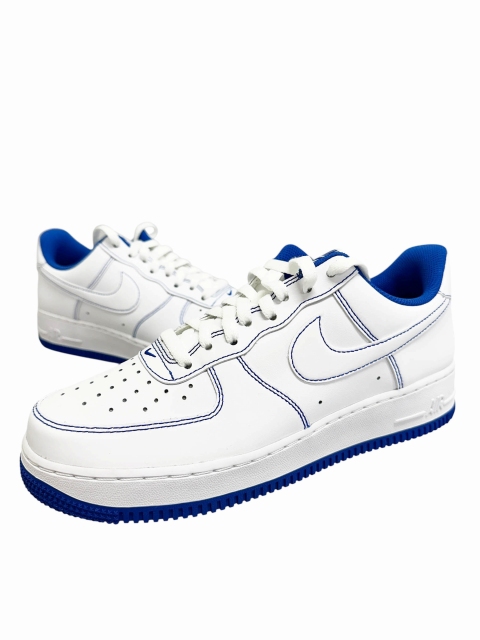 【中古】ナイキ NIKE AIR FORCE 1 LOW 07 Stitch Game Royal エアフォース 1 ロー CV1724-101 26.5 ▲■260314