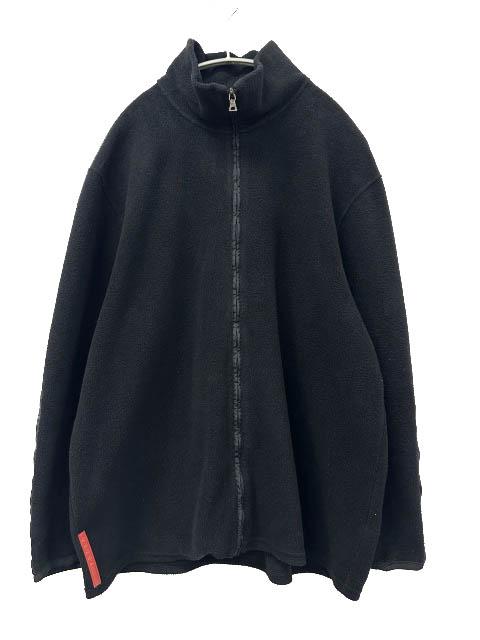 【中古】プラダ PRADA SPORT スポーツ 00s fleece zip up jacket アーカイブ フリース ジップ ジャケット 黒 260329