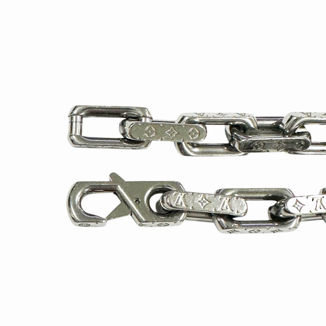 【中古】ルイヴィトン LOUIS VUITTON モノグラム チェーン ブレスレット M00309 シルバー▲_2