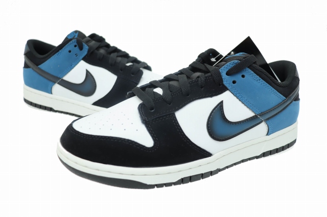 【中古】ナイキ NIKE DUNK LOW RETRO NAS ダンク ロー レトロ FD6923-100 27 青 黒 ブルー ブラック▲■260315
