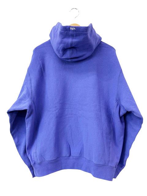 【中古】シュプリーム SUPREME 24SS Futura Hooded Sweatshirt フューチュラ ロゴ 刺繍 パーカー L 紫 ☆AA★260413_1