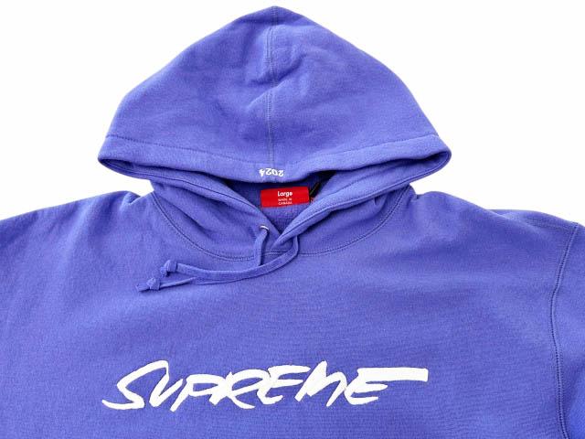 【中古】シュプリーム SUPREME 24SS Futura Hooded Sweatshirt フューチュラ ロゴ 刺繍 パーカー L 紫 ☆AA★260413_2