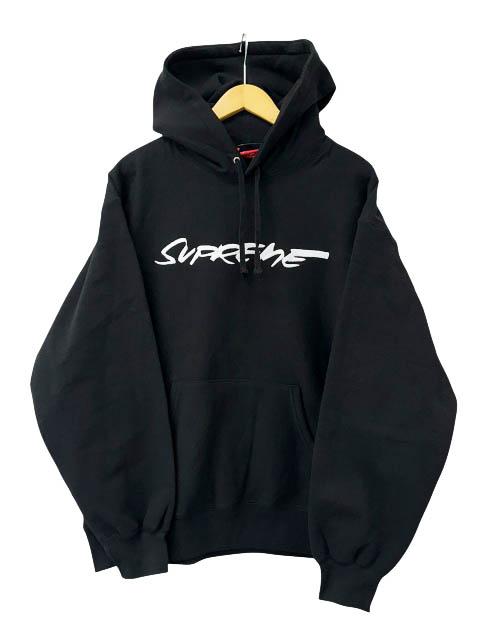 【中古】シュプリーム SUPREME 24SS Futura Hooded Sweatshirt フューチュラ ロゴ 刺繍 パーカー L黒 ☆AA★260413