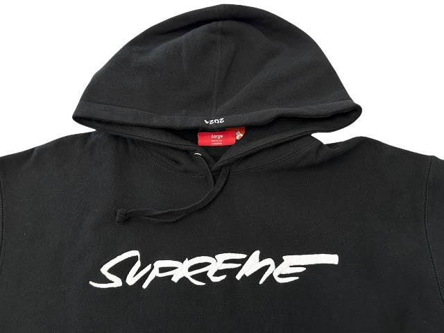 【中古】シュプリーム SUPREME 24SS Futura Hooded Sweatshirt フューチュラ ロゴ 刺繍 パーカー L黒 ☆AA★260413_2