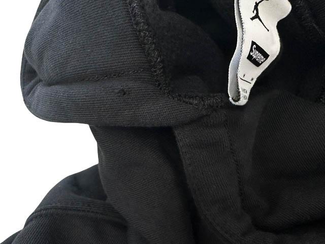 【中古】シュプリーム SUPREME ×NIKE ナイキ 24AW ジョーダン ロゴ フーデッド パーカー M 黒ブラック☆AA★260413_4