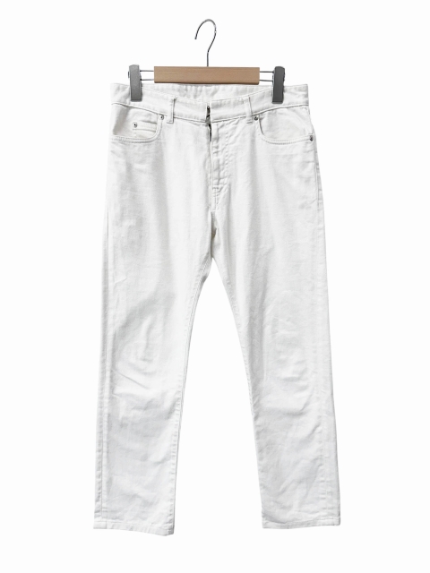 【中古】メゾンマルジェラ Maison Margiela スキニー デニム パンツ S30LA0083 44 白 ホワイト ブランド古着ベクトル 中古260516 メンズ