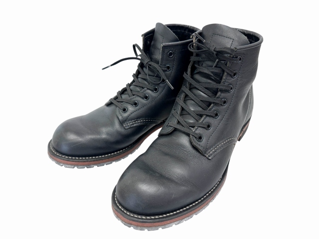 【中古】レッドウィング REDWING Beckman Boots ベックマン ラウンド ブーツ 9014 26 黒 ブラック ●▲■260516