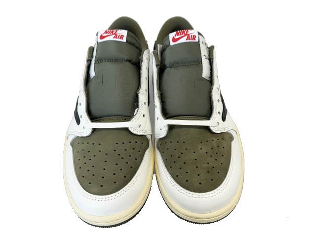 【中古】ナイキ NIKE × トラヴィス スコット エア ジョーダン1 ロー リバース オリーブ DM7866-200 28.5▲■260417_1