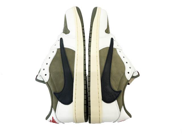 【中古】ナイキ NIKE × トラヴィス スコット エア ジョーダン1 ロー リバース オリーブ DM7866-200 28.5▲■260417_3