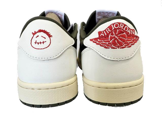 【中古】ナイキ NIKE × トラヴィス スコット エア ジョーダン1 ロー リバース オリーブ DM7866-200 28.5▲■260417_5