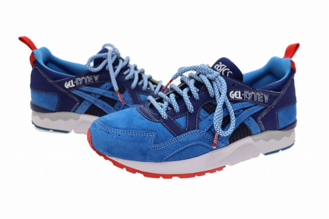 【中古】アシックス asics × mita sneakers ミタスニーカーズ GEL-LYTE 5 ゲル ライト 5 TQ6J4J 27 ブルー▲■260404