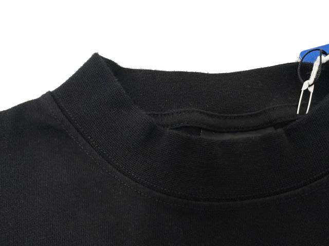 【中古】バレンシアガ BALENCIAGA ×adidas アディダス 23SS トレフォイル ロゴ刺繍 半袖Tシャツ 2黒☆AA★■260427_4