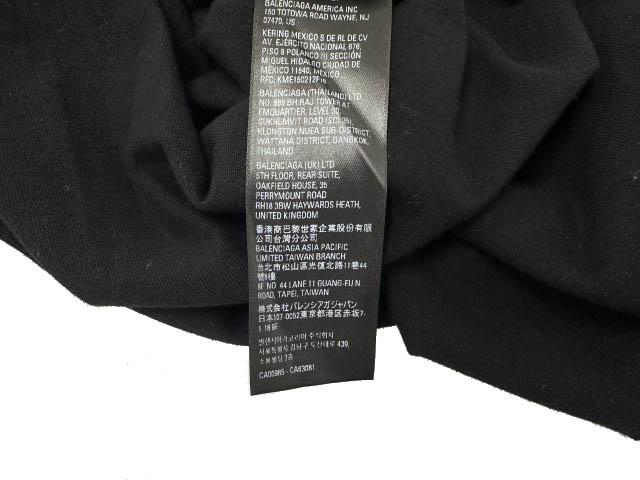 【中古】バレンシアガ BALENCIAGA ×adidas アディダス 23SS トレフォイル ロゴ刺繍 半袖Tシャツ 2黒☆AA★■260427_6
