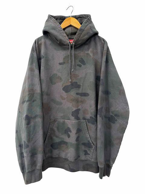 【中古】シュプリーム SUPREME 20SS Overdyed Hooded Sweatshirt オーバーダイ フーデッド パーカー カモ XL 260428
