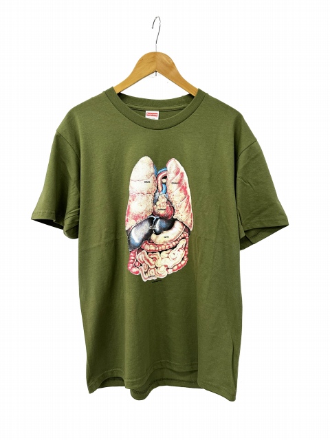 【中古】シュプリーム SUPREME 18AW Guts Tee プリント 半袖 Tシャツ M カーキ ☆AA★260524 メンズ