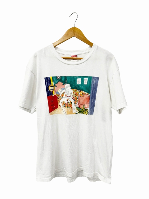 【中古】シュプリーム SUPREME 18AW AUTO MOAI Bedroom Tee プリント 半袖 Tシャツ M 白 ホワイト 260526 メンズ
