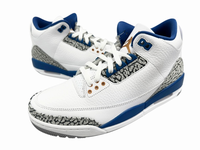 【中古】ナイキ NIKE エアジョーダン3 レトロ トゥルーブルー アンド コッパー CT8532-148 27 ▲■260411