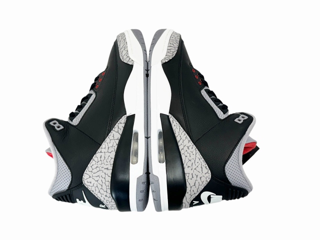【中古】ナイキ NIKE Air Jordan 3 Retro Black Cement 2024 エアジョーダン 3 レトロ ブラック セメント 260410